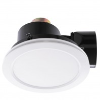 Mercator-Revoline 290 Bathroom Exhaust with 17W LED - Black / White